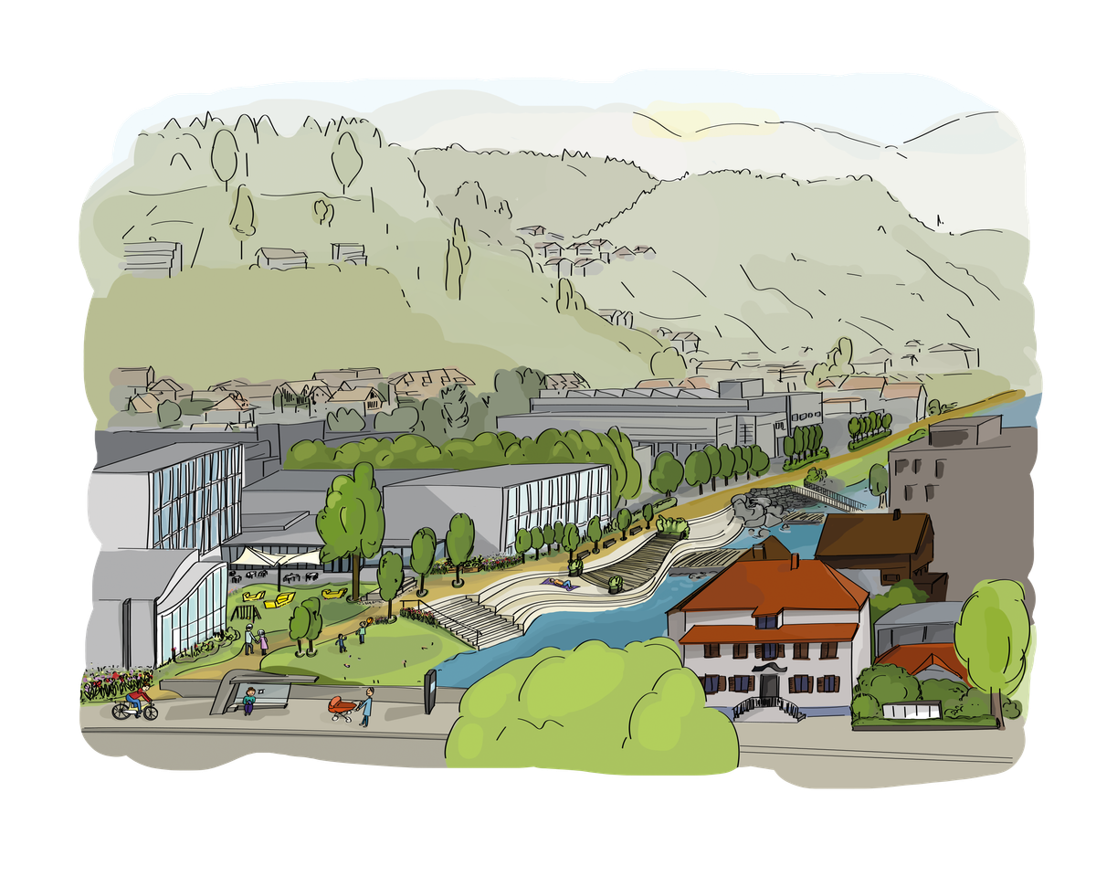 Stufen statt Straße – die Dornbirner Ach, unser Centralpark!