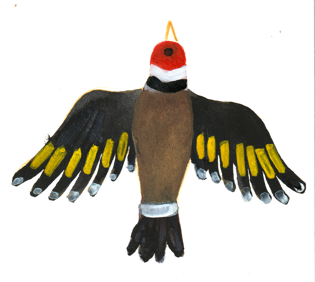 Der Stieglitz findet immer ein paar Samen